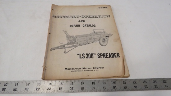 MINNEAPOLIS MOLINE SPREADER OPERATORS MANUAL