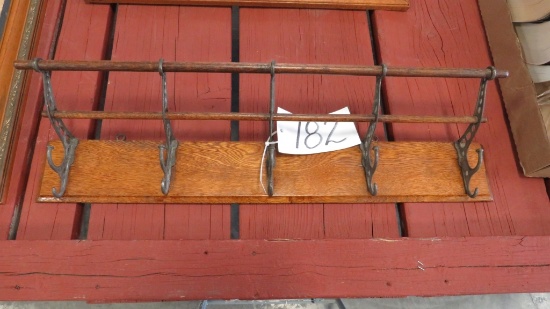OAK HAT RACK