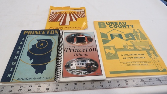 BUREAU COUNTY COLORING BOOK, PRINCETON IL AMERICAN