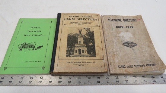 "WHEN TISKILWA WAS YOUNG" 1985, 1949 DIRECTORY AND