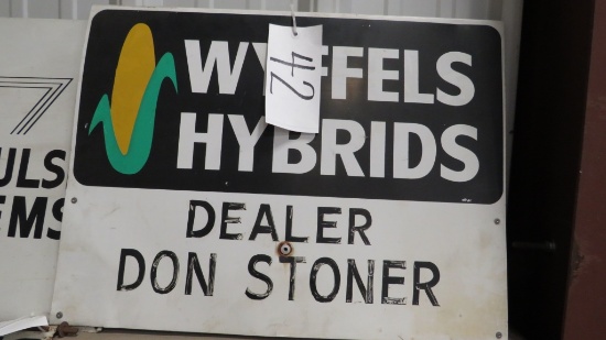 2 SIDED WYFFLES HYBRIDS DEALER SIGN