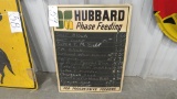 HUBBARD FEED SIGN (CARDBOARD)