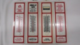 4 MISC PLASTIC THERMOMETERS