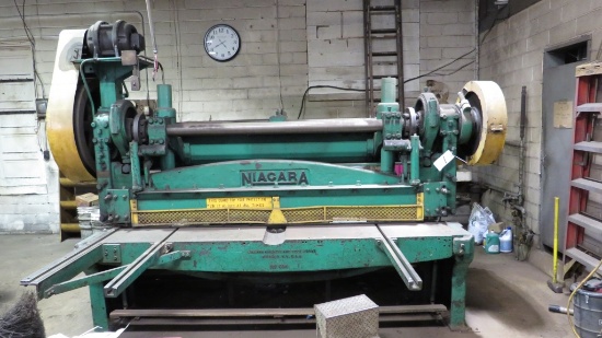 NIACARA MACHINE AND TOOL WORKS NO. 696 8' SHEAR, 220V SINGLE PHASE
