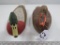 2 HAND CARVED MALLARD DUCK DECOYS
