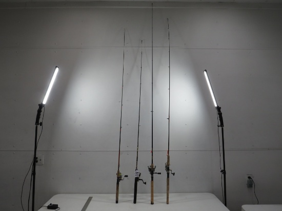 4 POLES W/ 4 REELS