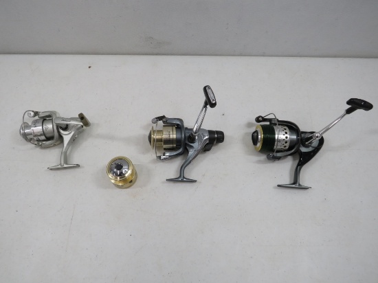 3 OPEN FACE REELS