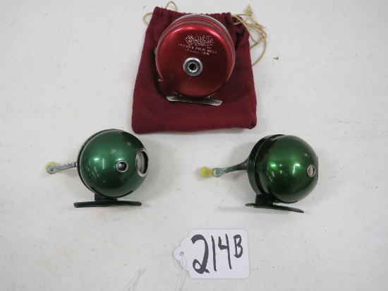 3 VINTAGE FISHING REELS