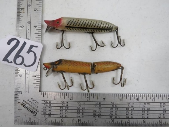 2 VINTAGE HEDDON LURES