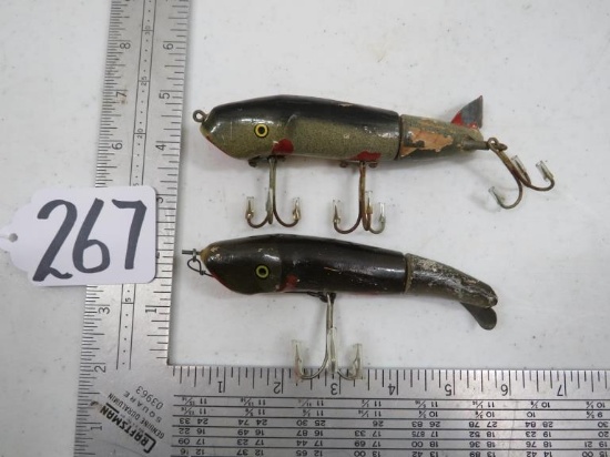 2 VINTAGE MUD PUPPY LURES