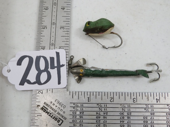 2 VINTAGE FISHING LURES