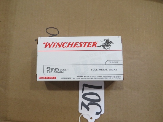 WINCHESTER 9MM 115 GR FULL METAL JACKET