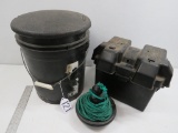 BATTERY BOX, 5 GAL BUCKET W/ LID AND ANCHOR