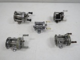 5 VINTAGE FISHING REELS