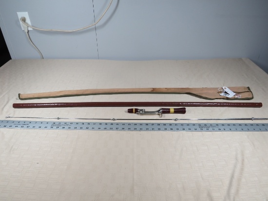 VINTAGE ACTION ROD, STEEL FISHING ROD