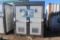 (NEW/UNUSED) BASTONE 110V Portable Toilets with Double Closestools. Size: L1300xW2160xH2360mm