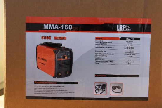 (NEW/UNUSED) LRP MMA160 160 amp. stick welder inverter 110V/220V