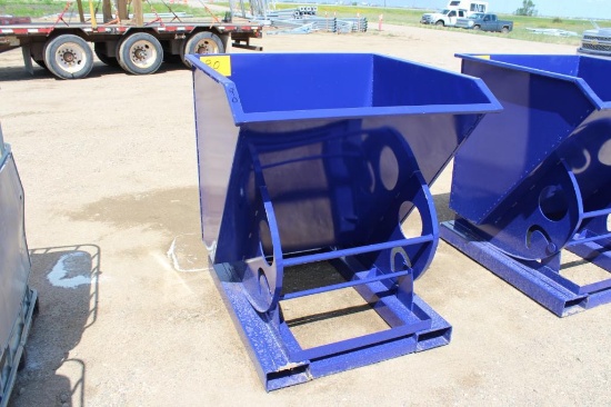 New/Unused GreatBear 2 yards self dumping Hopper with forklift pockets