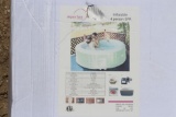 (NEW/UNUSED) AQUA SPA 4 persons Beige color Inflatable Bubble Spa 1,000 liters,120 Volts,,1200 Watt