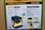 (NEW/UNUSED) Loncin MS330E 550 lbs reversible plate compactor c/w electric starter, wheel kit