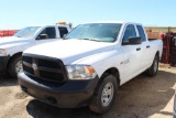 2016 RAM 1500 4x4 crew cab, S/N: 1C6RR7FT8GS206535, 186,906 KM, 6'6