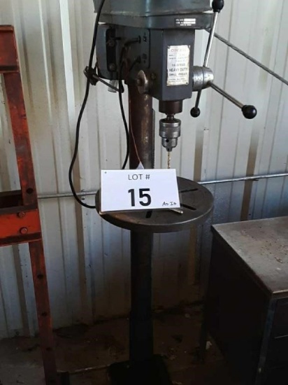 CENTRAL 16 SPEED HEAVY DUTY DRILL PRESS