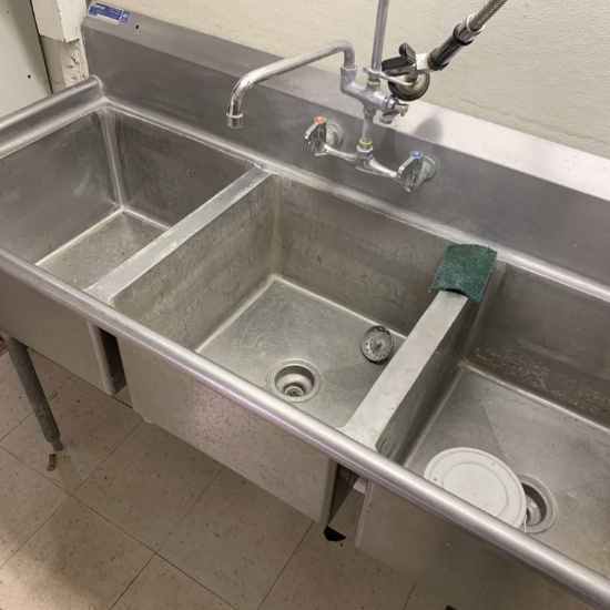 3 Basin Stainless Sink