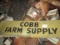 Cobb Farm Supply Metal Sign