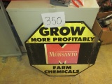 Double Sided Monsanto Metal Sign