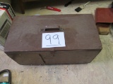 Wood Tool Box With Contents