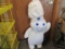 Pillsbury Stuffed Doughboy Collectible 44-in Tall Stored In Plastic