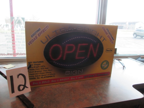 New Open Sign In Box