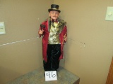 Christmas Caroling Man With Speaker 35 In Tall New