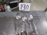 Stainless Steel Slotted Spoons * 6