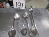 3 Stainless Steel Slotted Spoons And 3 Solid Spoons * 6