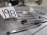 Stainless Steel Serving Tongs * 6
