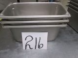 Stainless Steel Third Size 6 In Deep Buffet Pans *3