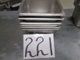 Stainless Steel Sixth Size 4 In Deep Buffet Pan *6