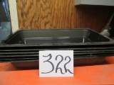 6 Cambro Full Size Plastic Buffet Pans