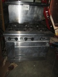 American Range 6 Burner Gas Stove With Oven