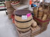 Wooden Nut Barrel