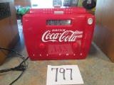 Old-time Coca-cola Radio Has Chip On Back Side See Photo