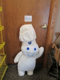 Pillsbury Stuffed Doughboy Collectible 44-in Tall Stored In Plastic