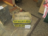2 Pepsi Wood Advertising Crates *2