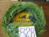 Lighted Landshark Lager Wreath 18 In