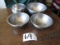 4 Stainless Mixing Bowls