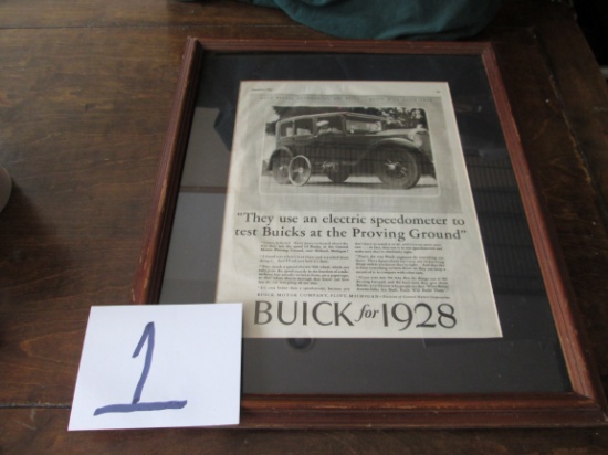 1928 Buick Advertisement