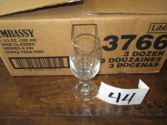 36 New 6.5oz Embassy Wine Glasses