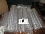 New 8x Dozen Clear Juice Glasses