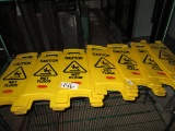 6x Wet Floor Signs